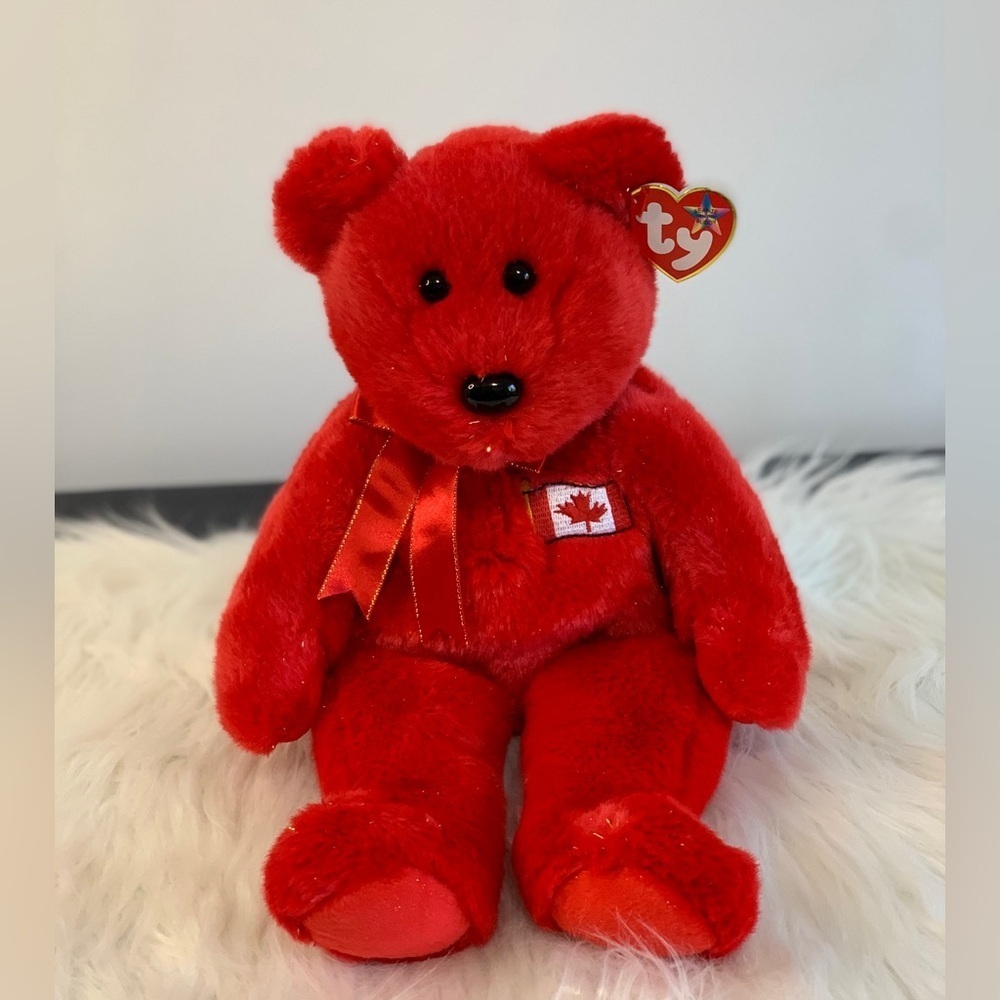 Ty (26) Red Maple Bear Plush Buddy “Pierre” - Picture 7 of 11